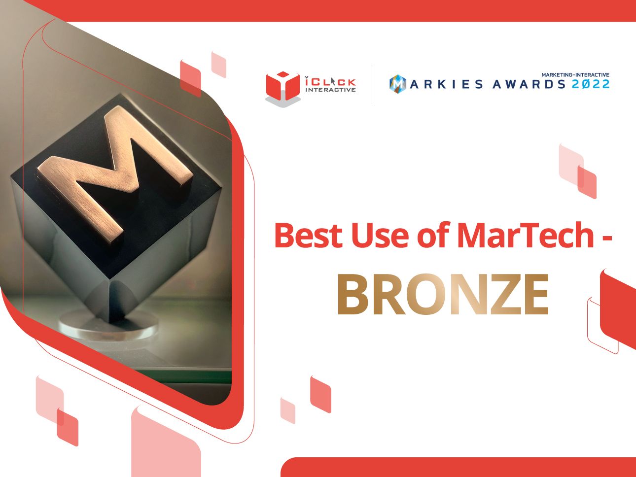 iClick Won the Best Use of MarTech – Bronze Award at Marketing Interactive’s MARKies Awards 2022!